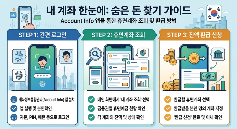 숨은 휴면예금 & 숨은 보험금 한 번에 조회! 내 계좌로 바로 받는 꿀팁