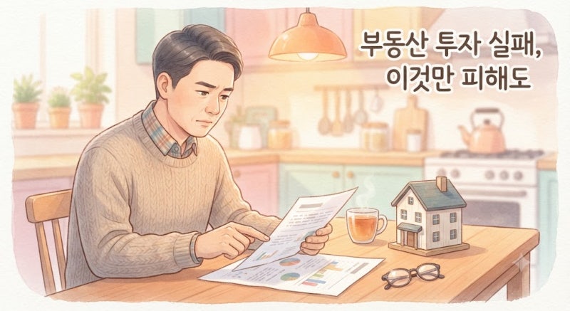 부동산 투자 실패, 이 5가지만 피해도 손해는 안 봅니다 — 아들 셋 아빠의 체크리스트