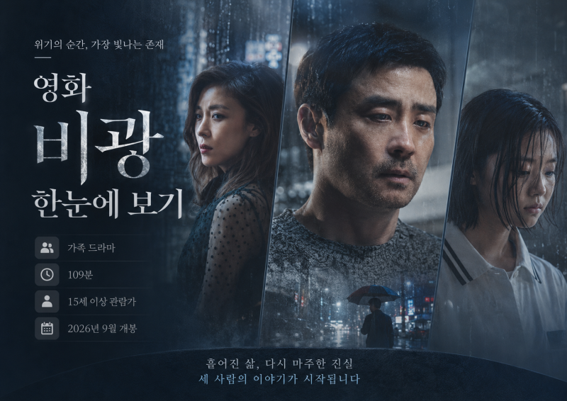 영화 비광 뜻부터 줄거리 출연진까지, 류승룡 하지원 9월 신작 관람 전 총정리