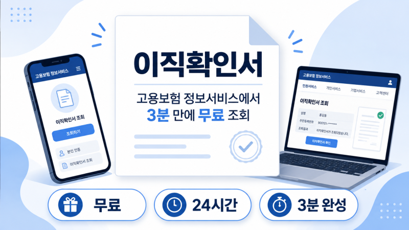 이직확인서 조회 및 발급 완벽 가이드: 고용보험 홈페이지에서 3분 만에 끝내기