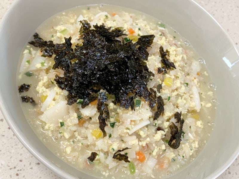 계란요리 계란맛살죽만들기 엽떡계란죽따라하기 관자맛살을넣고만든계란맛살죽 속편한하....