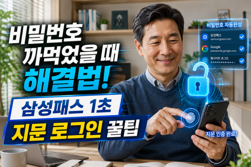 "사이트마다 비밀번호 까먹어서 답답하셨죠?" 5060을 위한 스마트폰 무료 비밀번호 관리자 꿀....