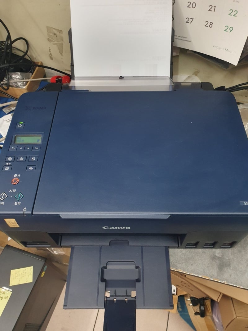 [대구 프린터 복합기 수리] 캐논 G3900 시리즈 무한잉크 복합기 인쇄 품질 불량 수리 (공기 유....