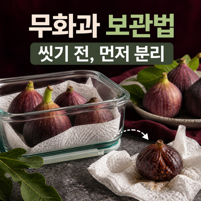 무화과 보관법, 씻어서 넣으면 더 빨리 무릅니다｜냉장·냉동 순서