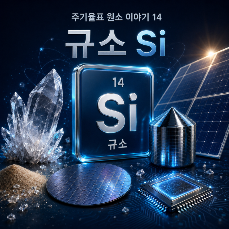 원자번호 14번 규소, 평범한 모래가 어떻게 스마트폰의 반도체가 될까?