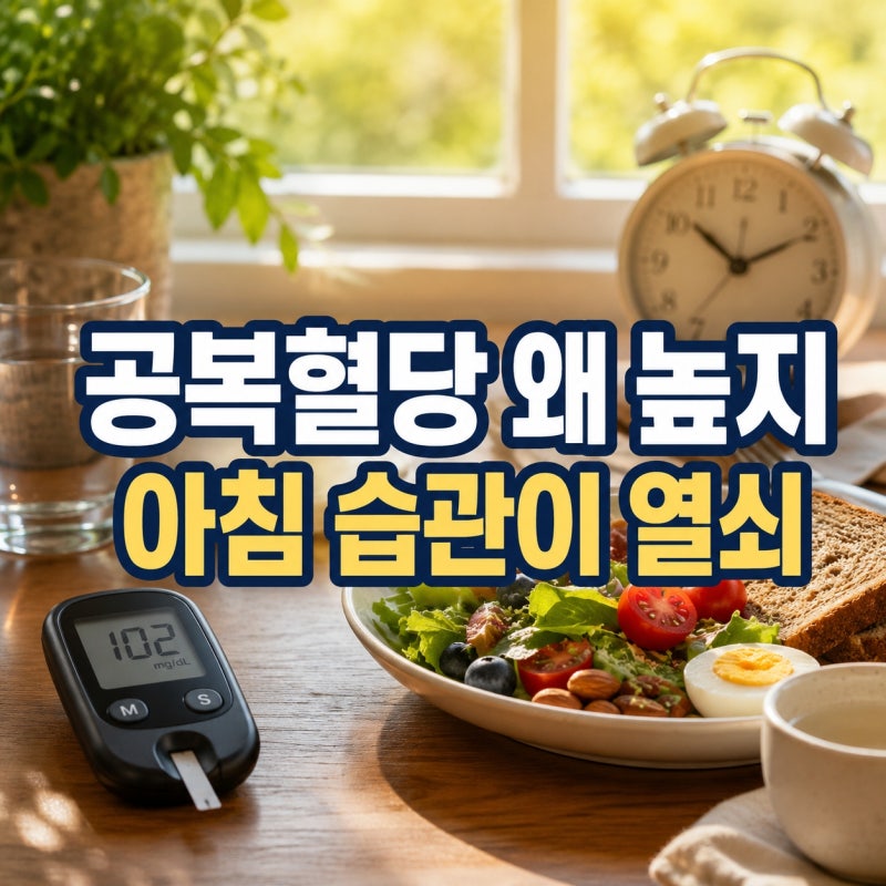 “아침 공복혈당이 계속 높다면?” 혈당에 영향을 주는 생활 습관