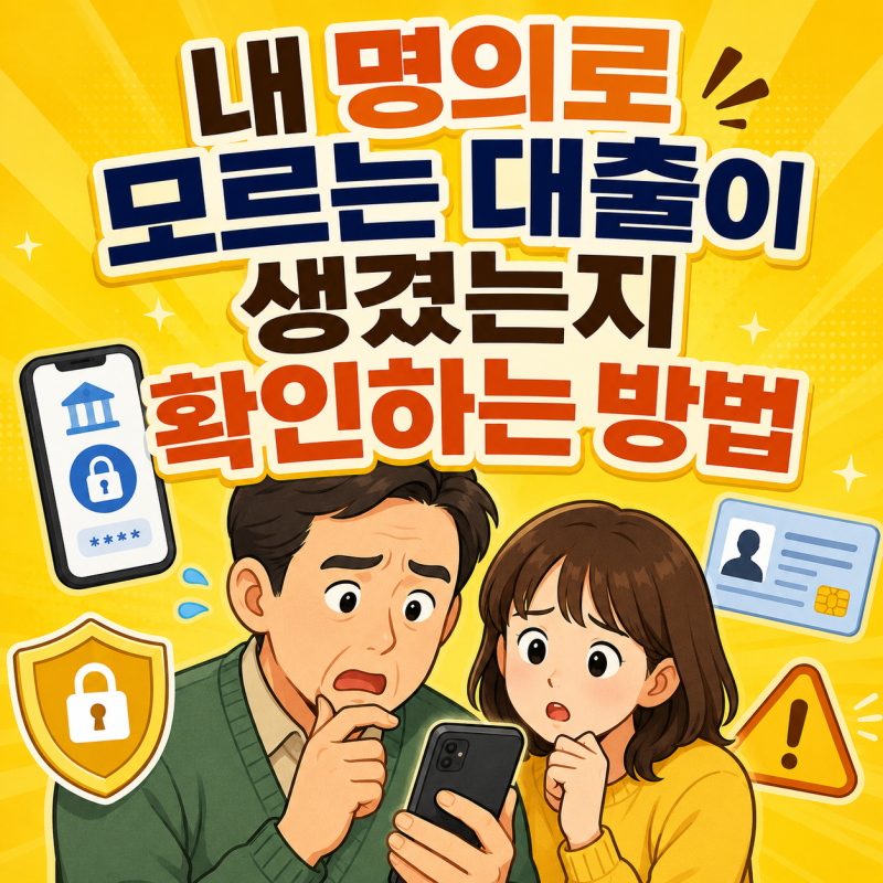 내 명의로 모르는 대출이 생겼는지 확인하는 방법