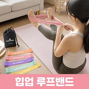 고무나라 루프밴드 5종세트 샤베트 라텍스 힙업 스쿼트 힙딥 홈트 필수템