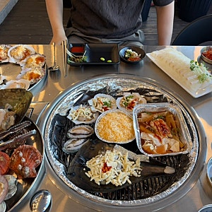 [영종도 맛집]내돈내산 영종도 오션뷰 구읍뱃터 조개구이 맛집 추천