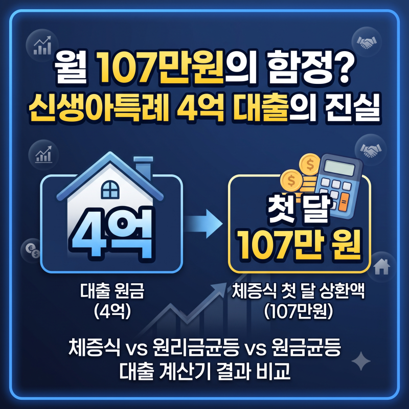 체증식 대출계산기로 직접 돌려본 디딤돌대출 상환방식 비교 (원금균등 vs 원리금균등 vs 체....