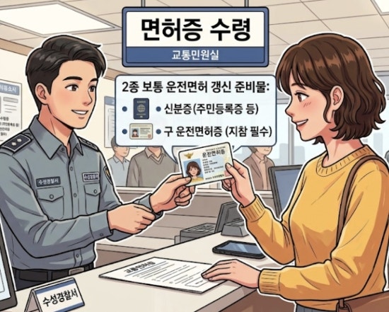2종 운전면허증 갱신 후기, 온라인 신청부터 경찰서 수령까지