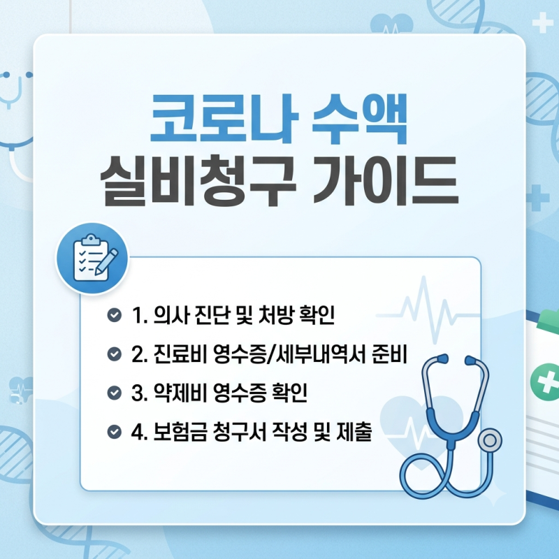 코로나 확진 후 영양제 수액, 실비보험 청구 가능할까? 필수 서류 및 신청 방법 완벽 정리