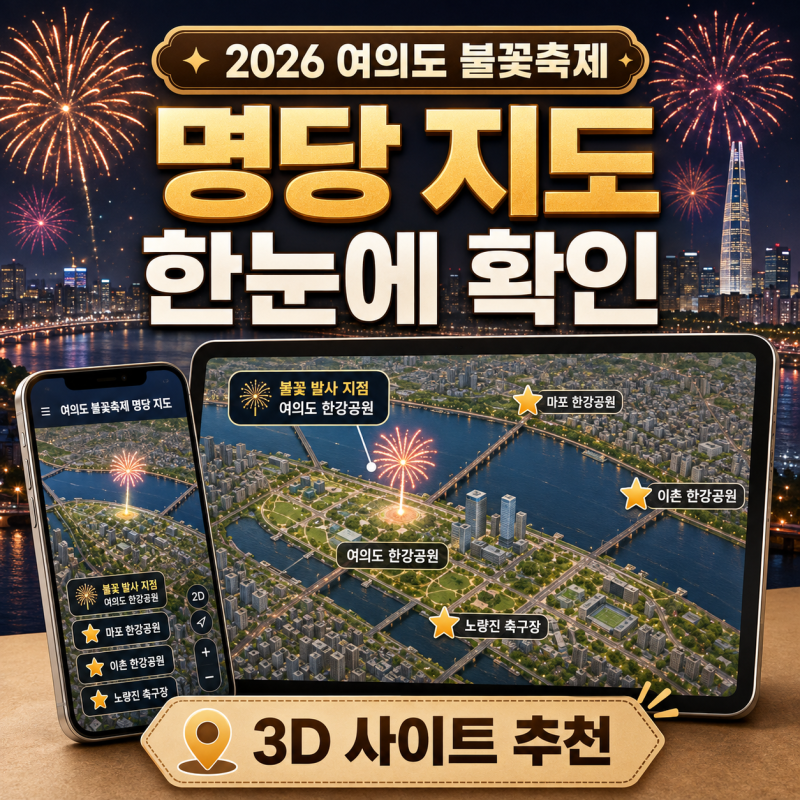 2026 여의도 불꽃축제 명당 지도 한눈에 확인하는 사이트 추천