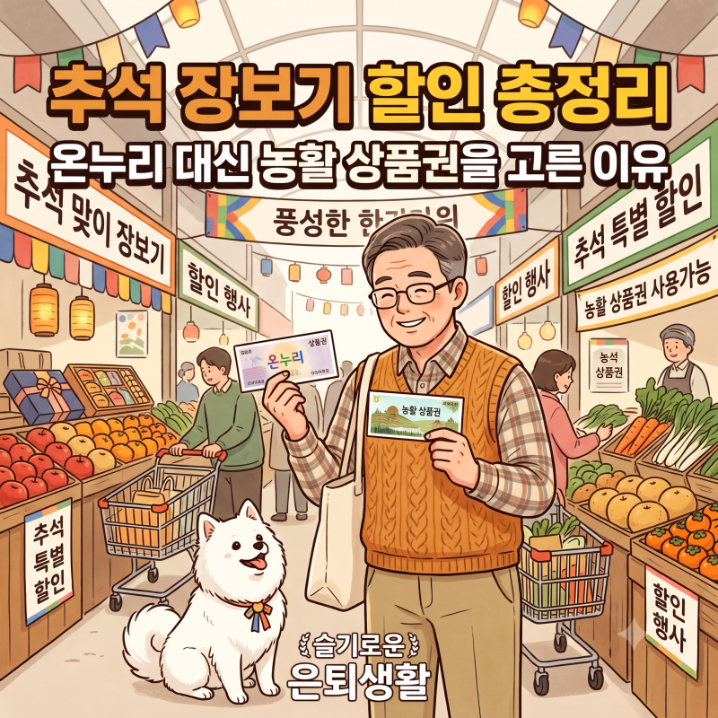 추석 장보기 할인 총정리, 온누리 대신 농할 상품권을 고른 이유