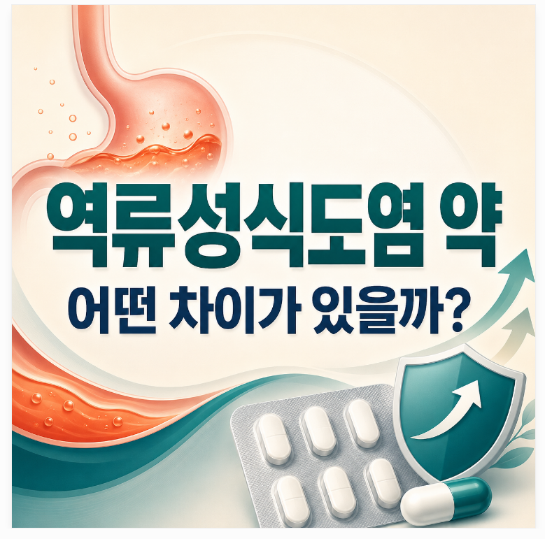 역류성식도염 약 종류 총정리｜제산제·파모티딘·PPI는 어떻게 다를까?