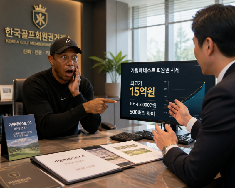 골프회원권 중개인이 보는 회원권 시세 — 최고가와 최저가, 500배 차이 납니다