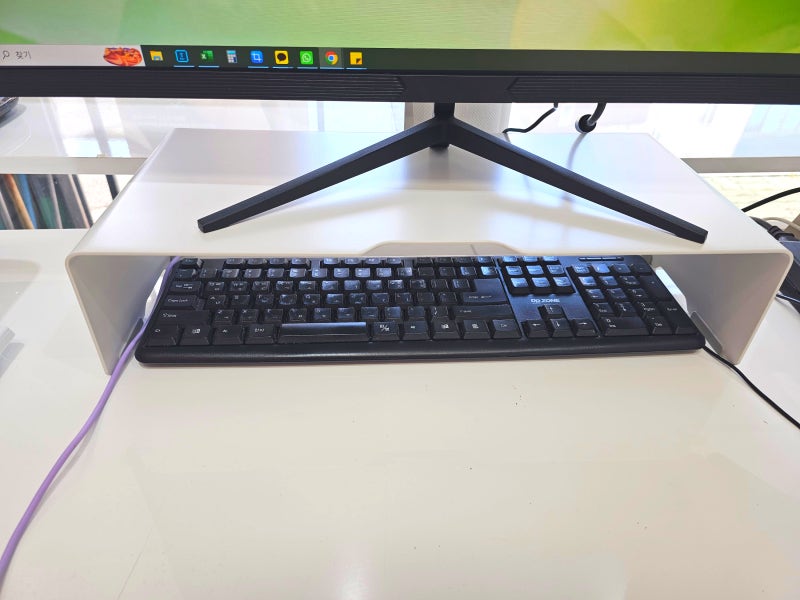 [일렉싱크]높은 아이맥 모니터 받침대 470mm 퓨어화이트 사용후기