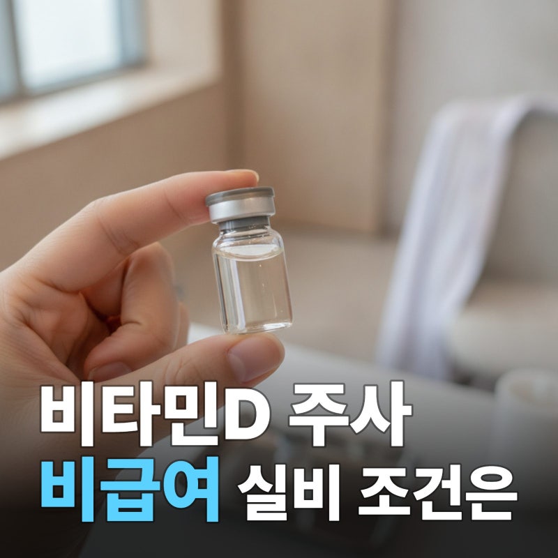 비타민D주사가격, 합리적인 비용으로 건강 챙기자! 비타민d 실비, 건강보험 알아봤는데