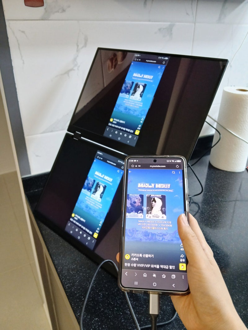 포터블 모니터 전문 브랜드 Blueberryshop 접이식 듀얼모니터
