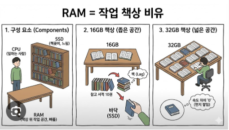 노트북 16GB 32GB 차이｜램 용량 얼마나 필요할까·게임·영상편집·사무용 총정리