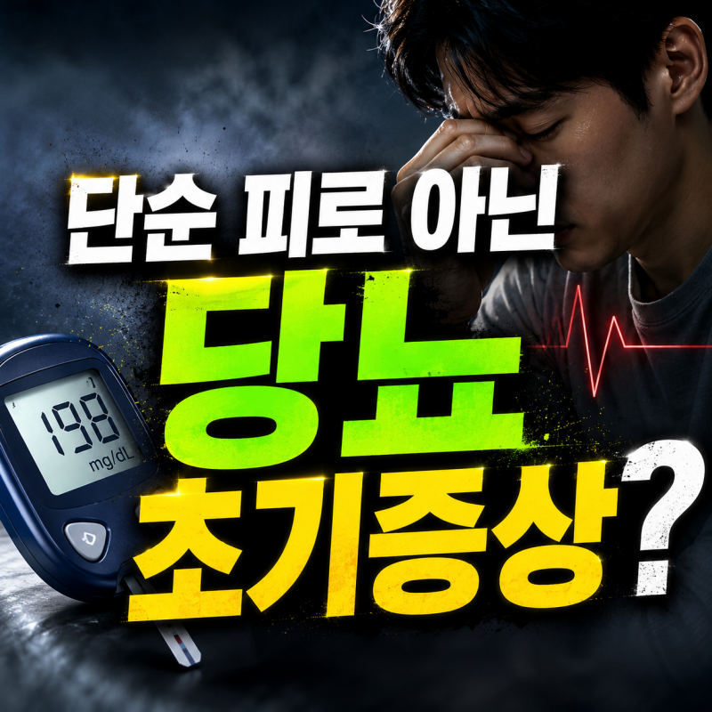 "단순 피로 아닌 당뇨 초기증상?" 소변 색·피부 가려움, 발 발가락 저림과 어지러움, 소아당....
