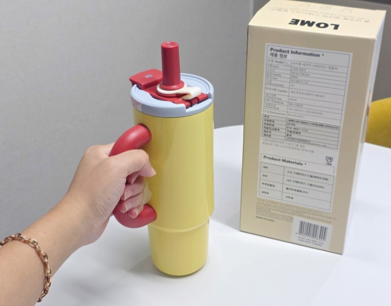 보온보냉 스텐 텀블러 추천 , 960ml 대용량 롬므 빨대 텀블러 후기
