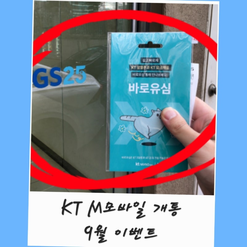 KT M모바일 셀프개통 바로유심 9월 이벤트코드 추천인 ID N2631