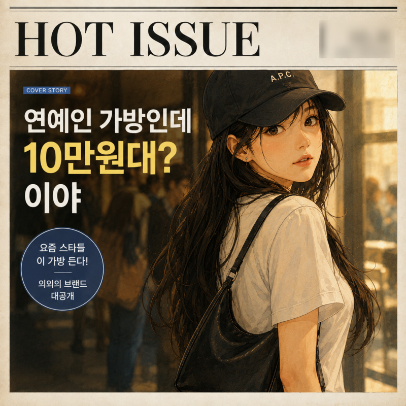 연예인이 든 가방인데 10만원대? 요즘 스타들이 찾는 의외의 브랜드