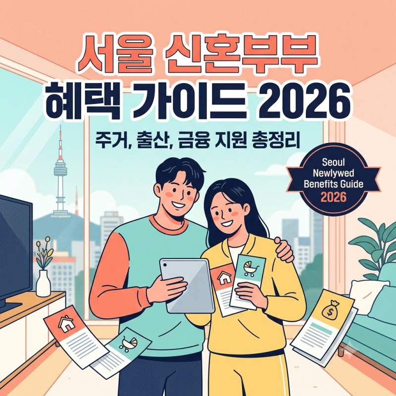 2026년 서울 신혼부부 지원금 종류 총정리! 임차보증금 이자지원부터 주거비 혜택까지