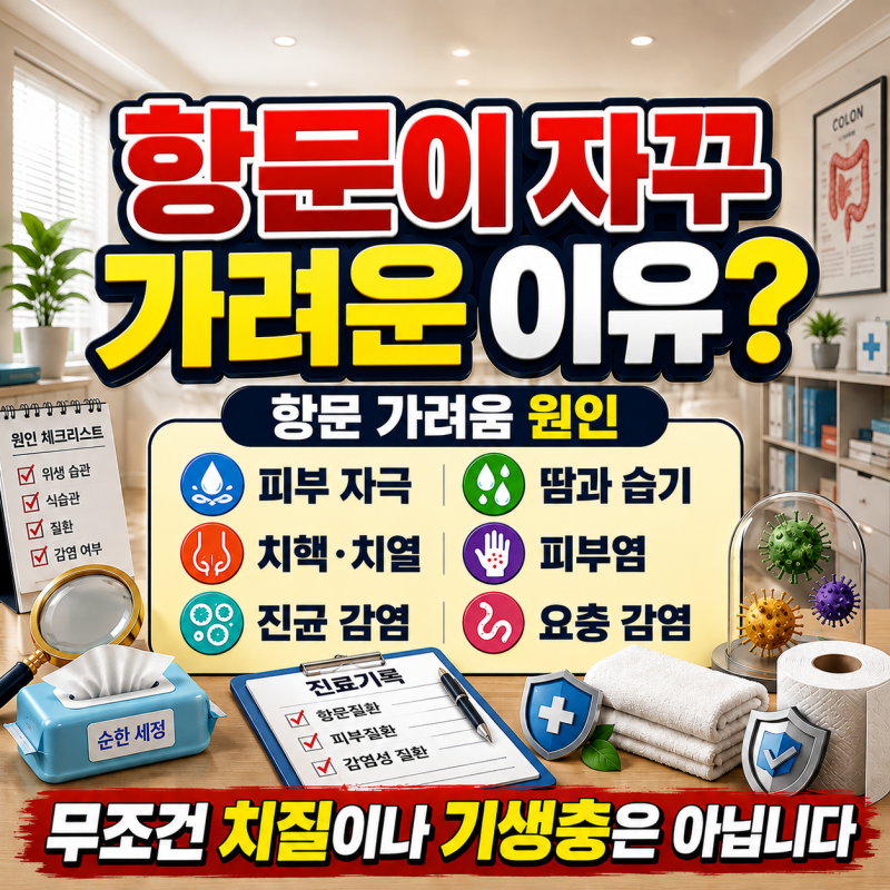 항문이 자꾸 가려운 이유? 항문 가려움 원인, 연고·약·구충제까지