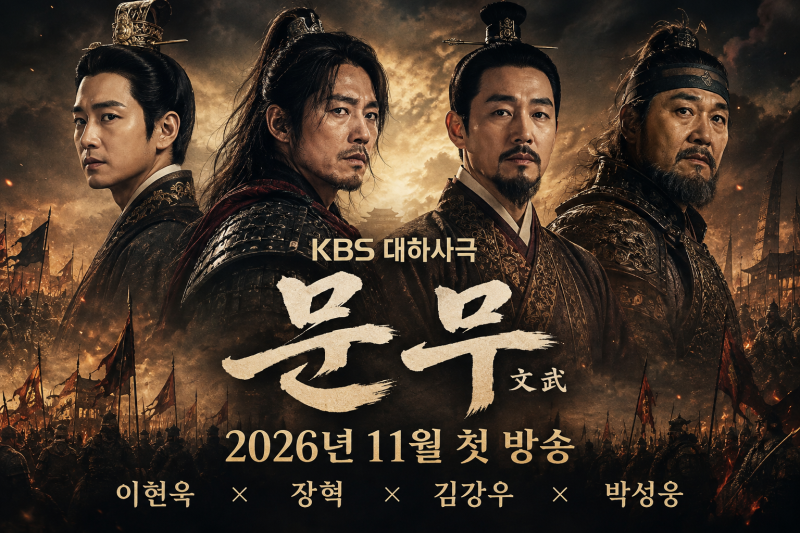 KBS 대하사극 문무 방영일·출연진 총정리｜이현욱 문무왕, 장혁 연개소문 11월 첫방송