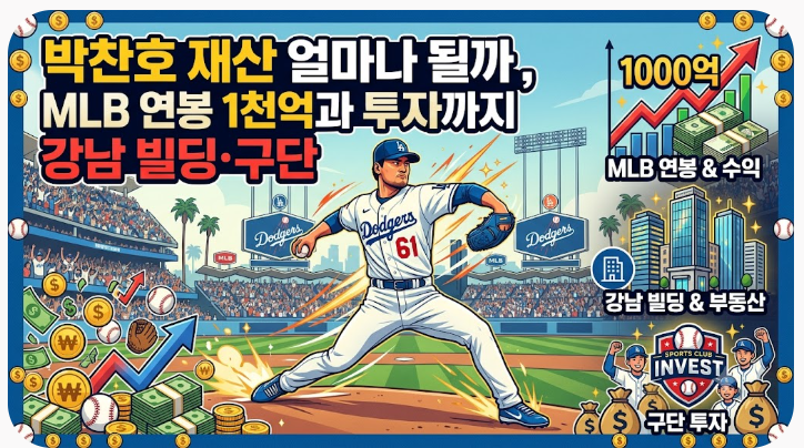 박찬호 재산 얼마나 될까, MLB 연봉 1천억과 강남 빌딩·구단 투자까지