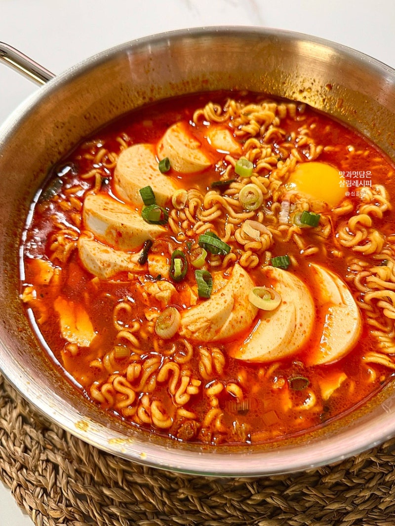 순두부 얼큰 라면 끓이는 법 순두부 해장요리