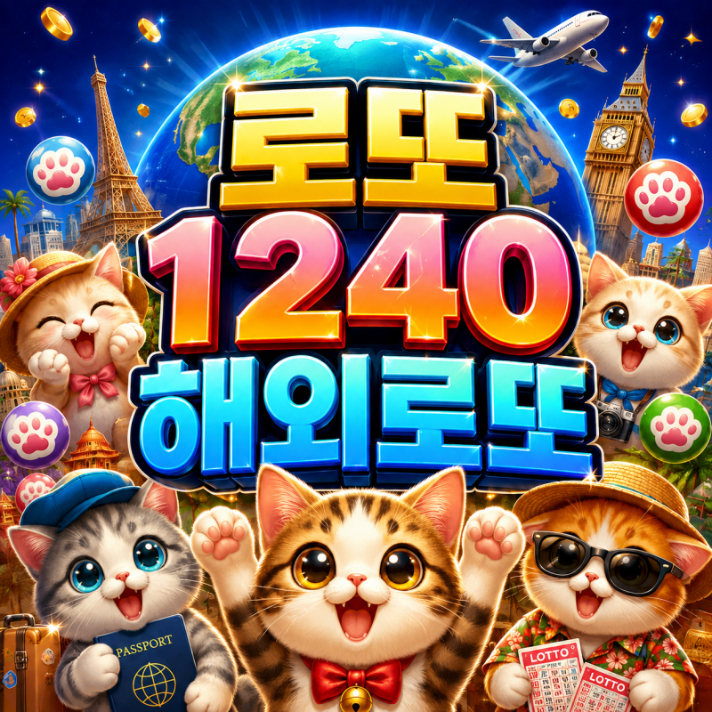 2026 로또 1240회 해외로또 , 강세나라 미출나라와 최근 30회 핵심은!?