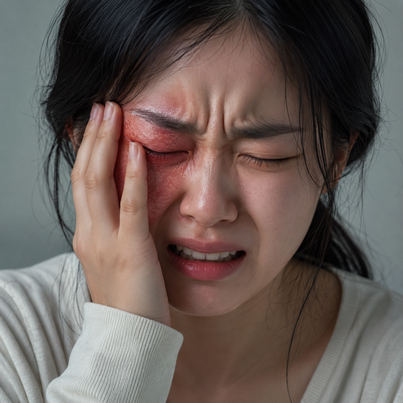 설맹증 증상, 눈에 화상을 입은 것처럼 통증이 생기는 이유