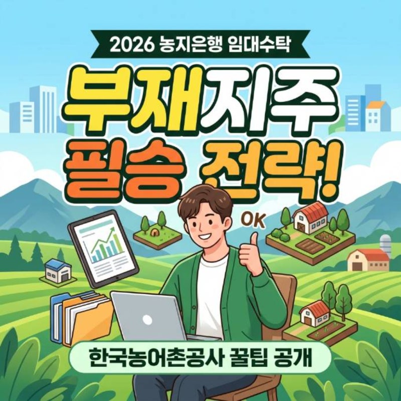 2026년 한국농어촌공사 농지은행 임대수탁, 부재지주 위한 필승 전략!