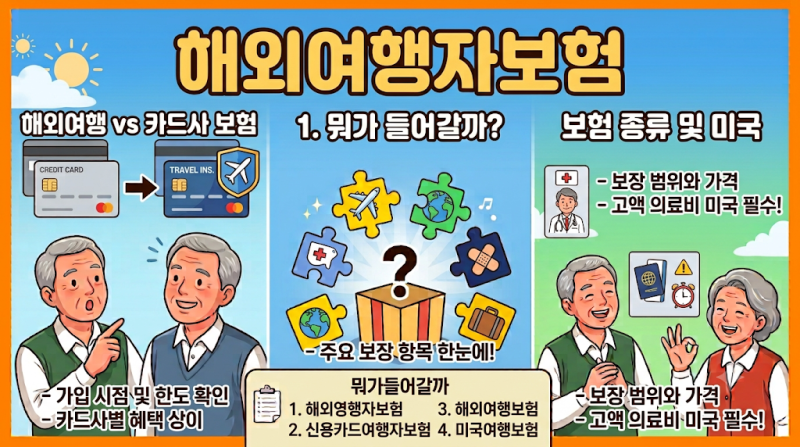 해외여행자보험, 카드에 이미 있는데 또 가입해야 할까