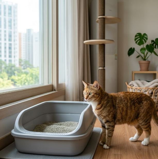 고양이 모래 교체 주기, 전부 바꿀 때는?