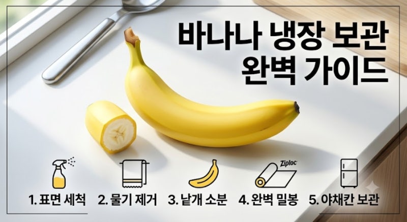 바나나 냉장고 넣었더니 껍질이 갈색으로? 과육 갈변 막는 올바른 보관 순서