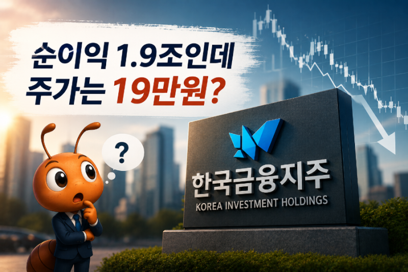 한국금융지주 상반기 순이익 1.9조, PER 4배도 안 된다?