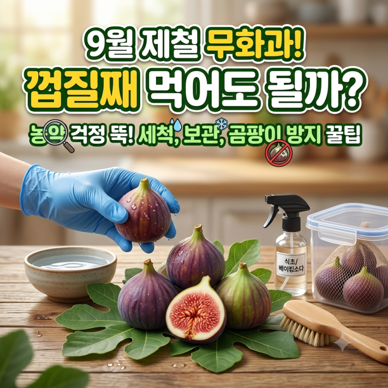9월 제철 무화과 먹는법, 농약? 껍질째 먹어도 될까? 세척, 보관, 곰팡이 방지 방법 총정리