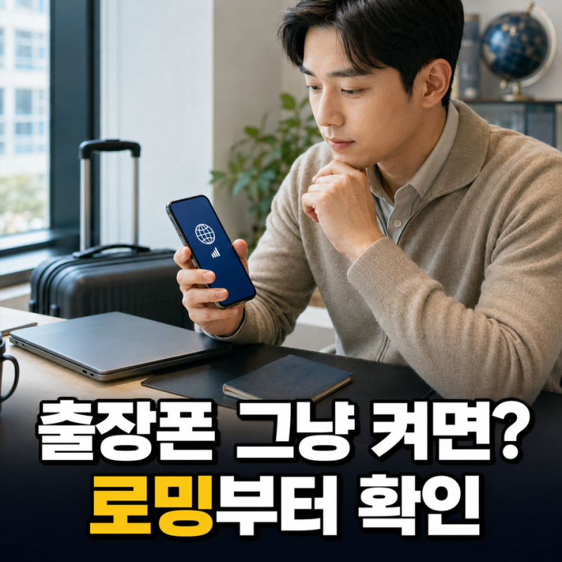 법인폰 해외로밍, 출장 전 로밍 요금제와 데이터 설정 확인법