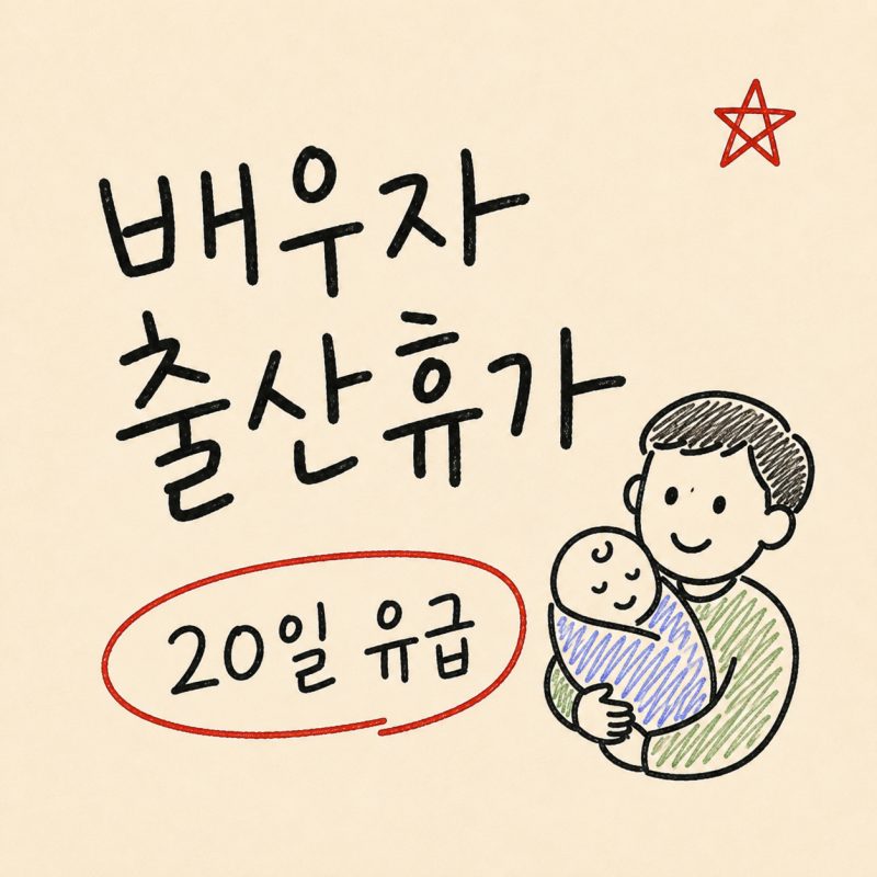 "배우자 출산휴가도 유급인가요?" 배우자 출산휴가일 20일 급여 분할 사용 기준 정리
