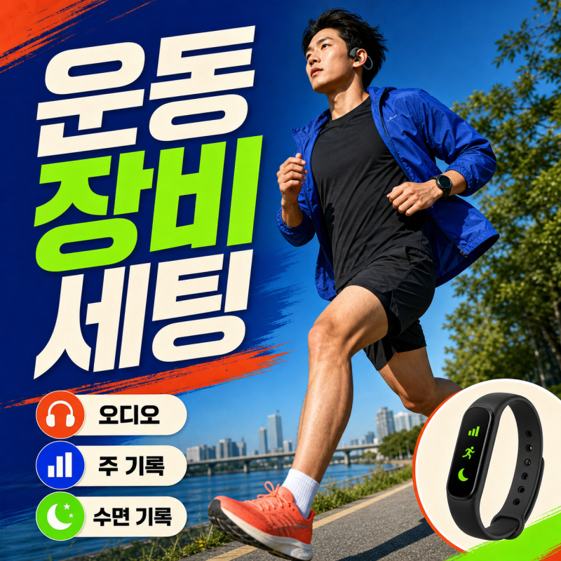 샥즈·가민·갤럭시핏 운동 세팅 방법 4단계