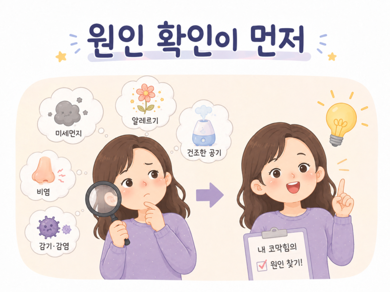 코막힘 뚫는법 계속 해도 안 뚫린다면 먼저 '이것' 확인하세요
