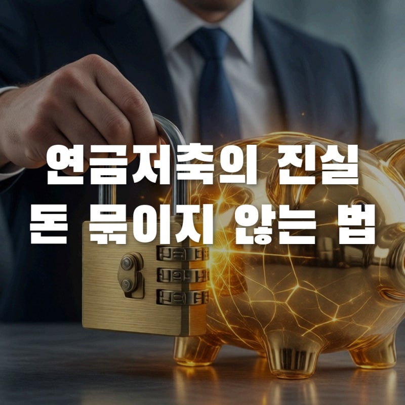 연금저축 중도인출하면 세금 폭탄? 10년 차 전문가가 알려주는 '돈 안 묶이는' 진짜 활용법