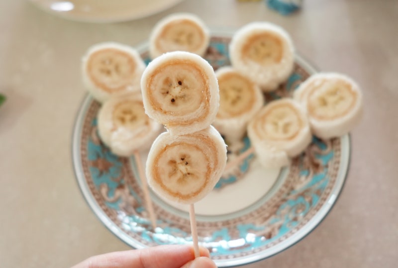 바나나 식빵 롤샌드위치 만들기