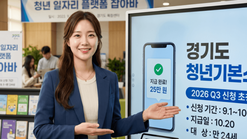 경기도 청년기본소득 25만원 나도 받을까? 신청 자격 3가지와 지급일 총정리