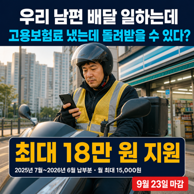 "우리 남편 배달 일하는데" 고용보험료 냈는데 돌려받을 수 있다?