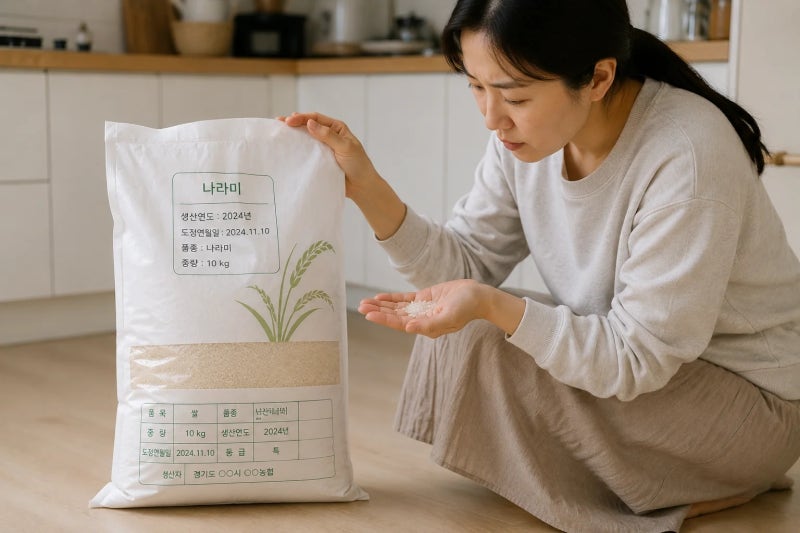 나라미 쌀 유통기한·소비기한 있을까? 도정일자와 보관법 확인